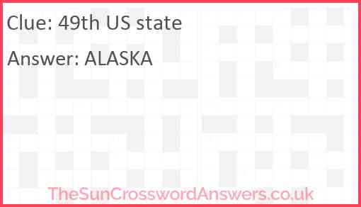 49th US state Answer