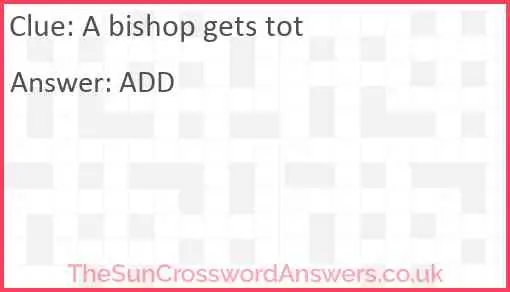 A bishop gets tot Answer