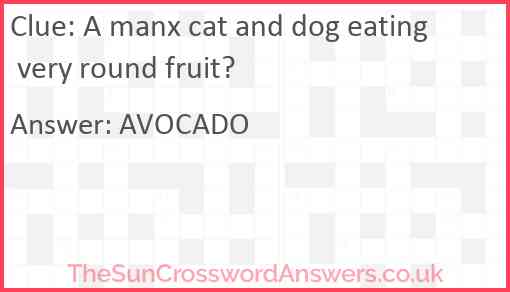 A manx cat and dog eating very round fruit? Answer