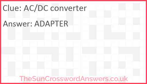 AC/DC converter Answer