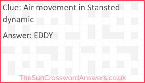 Air movement in Stansted dynamic Answer