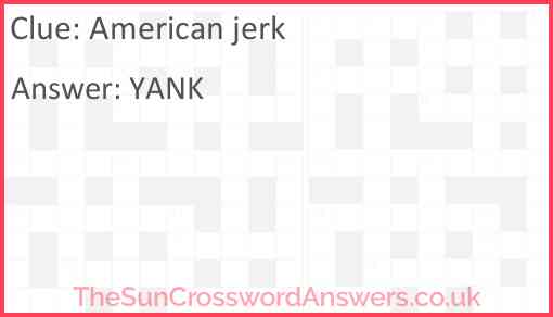American jerk Answer