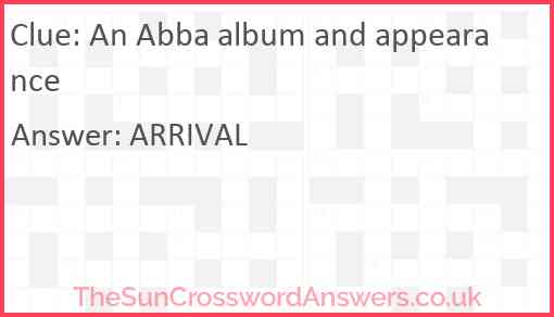 An Abba album and appearance Answer