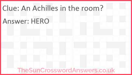 An Achilles in the room? Answer