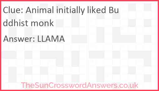 Animal initially liked Buddhist monk Answer