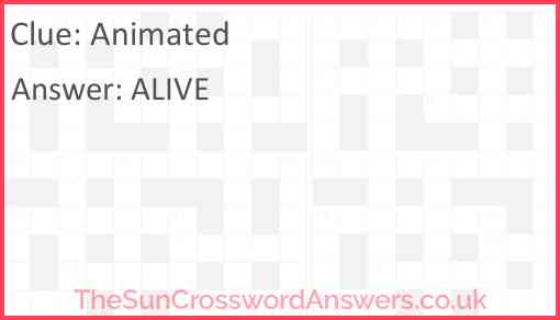 Animated crossword clue TheSunCrosswordAnswers co uk