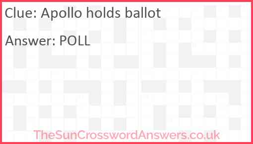 Apollo holds ballot Answer