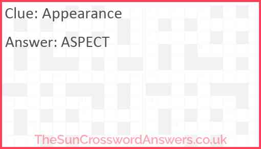 Appearance Answer