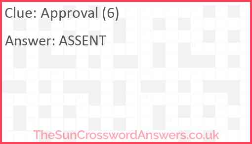 Approval (6) Answer