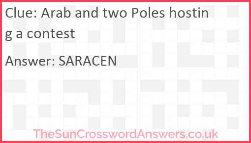 Arab and two Poles hosting a contest Answer