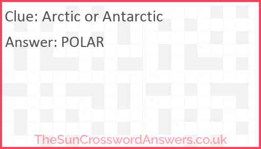 Arctic or Antarctic Answer