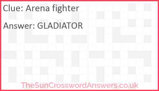 Arena fighter Answer