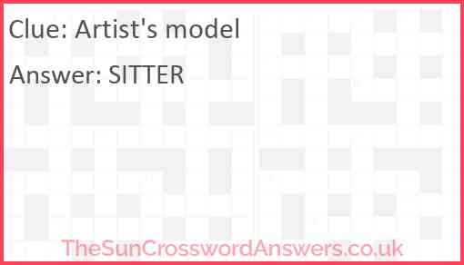 Artist's model Answer