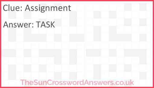 Assignment Answer
