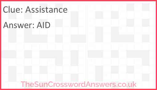 Assistance Answer