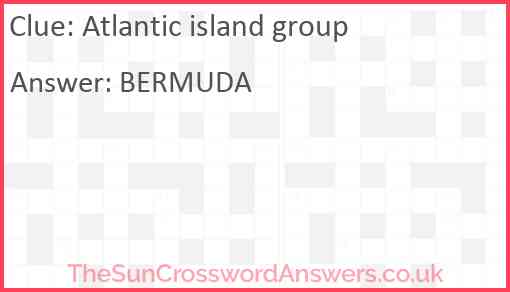 Atlantic island group Answer