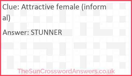 Attractive female (informal) Answer