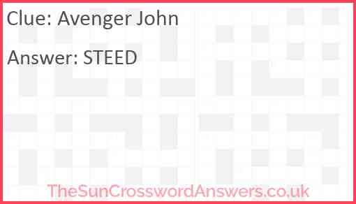 Avenger John Answer