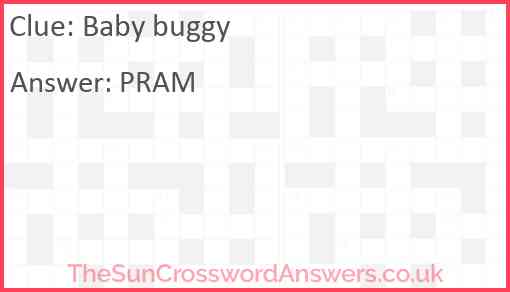 Baby buggy Answer