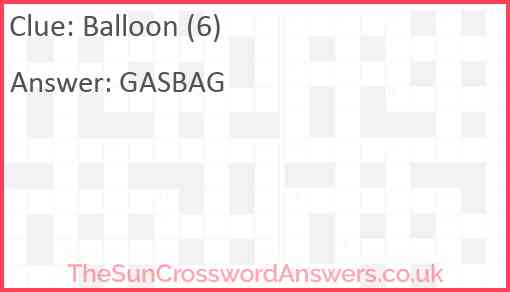 Balloon (6) Answer