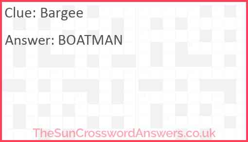Bargee Answer