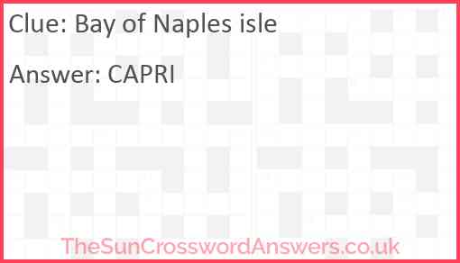 Bay of Naples isle Answer