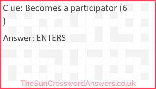 Becomes a participator (6) Answer