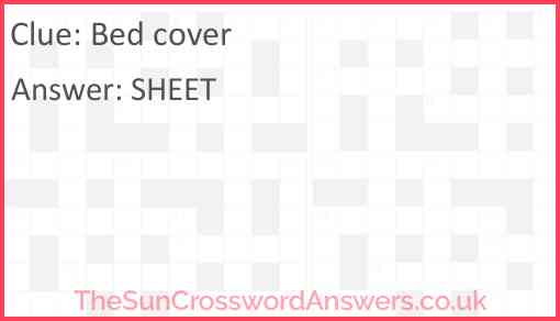 Bed cover Answer