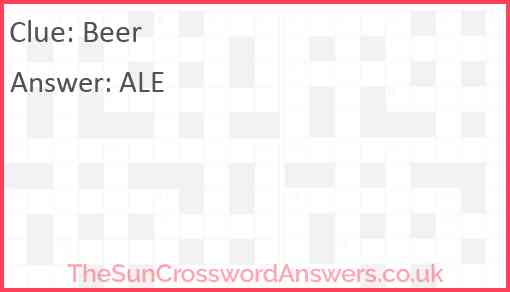 Beer Answer