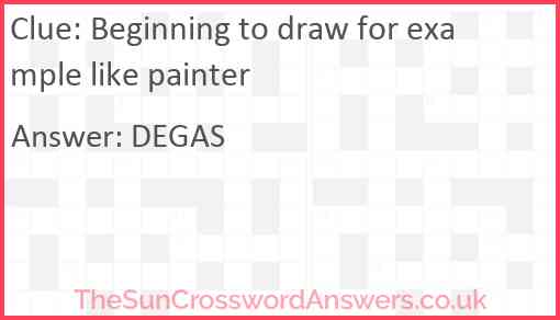 Beginning to draw for example like painter Answer