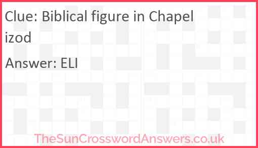 Biblical figure in Chapelizod Answer