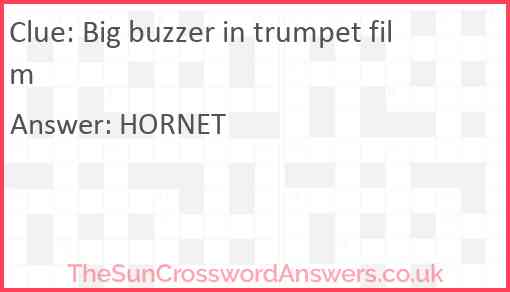 Big buzzer in trumpet film Answer