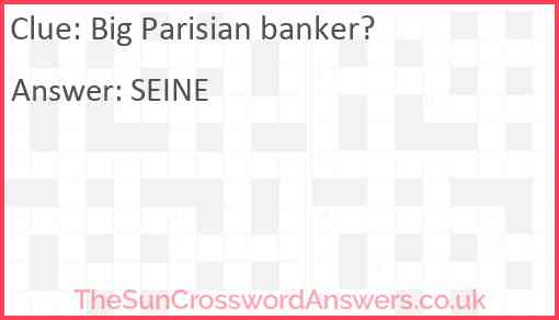 Big Parisian banker? Answer