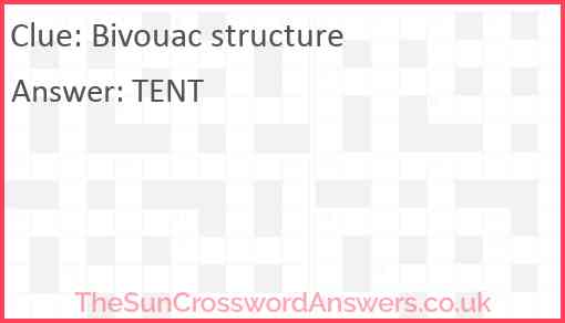 Bivouac structure Answer