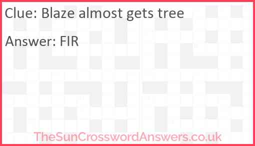 Blaze almost gets tree Answer