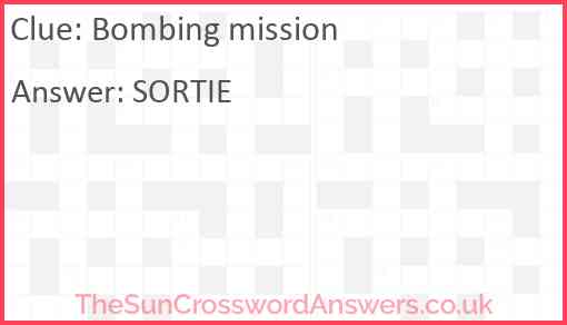Bombing mission Answer