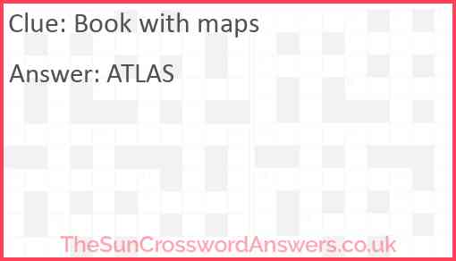 Book with maps Answer