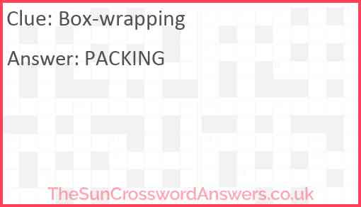 Box-wrapping Answer