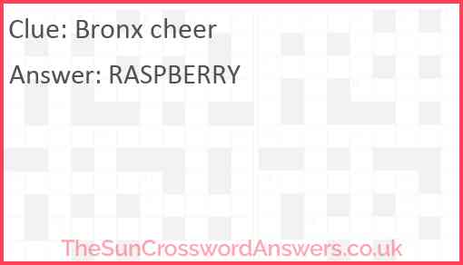 Bronx cheer Answer