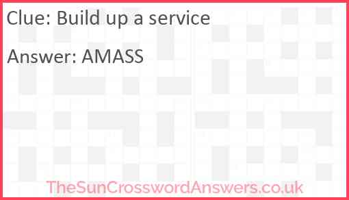 Build up a service Answer