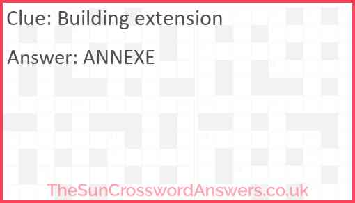 Building extension Answer