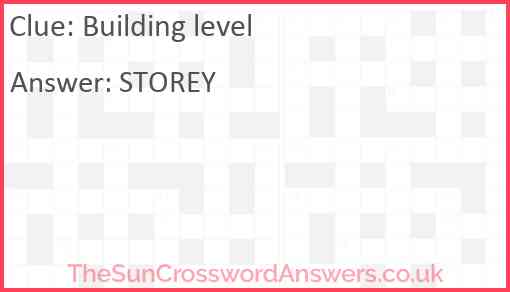 Building level Answer