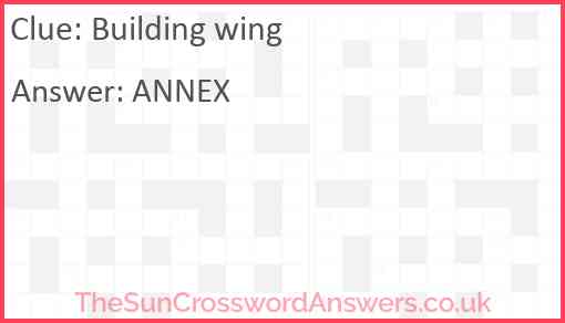 Building wing Answer