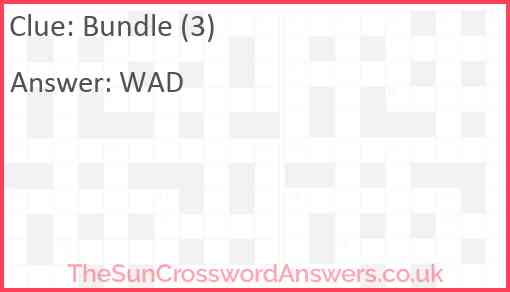 Bundle (3) Answer