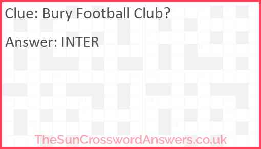 Bury Football Club? Answer