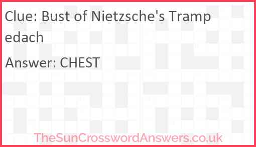 Bust of Nietzsche's Trampedach Answer