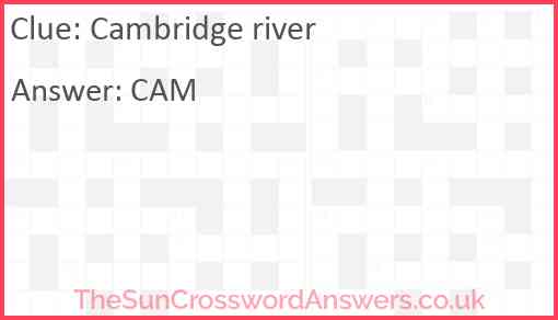 Cambridge river Answer