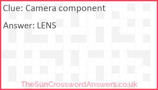 Camera component Answer
