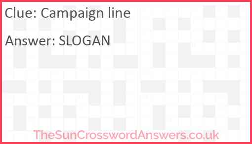 Campaign line Answer