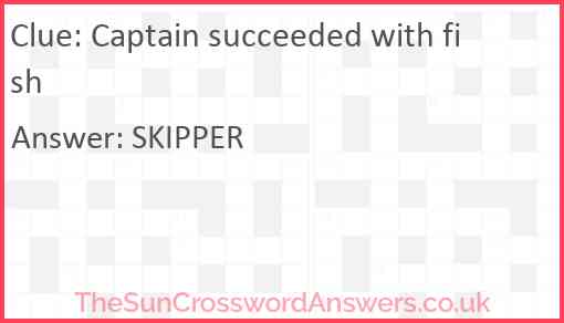 Captain succeeded with fish Answer